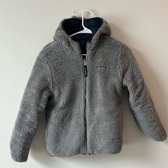 Eddie Bauer Fleece Lined Puffer Jacket - Size Youth XL (10/12) - Picture 13 of 14